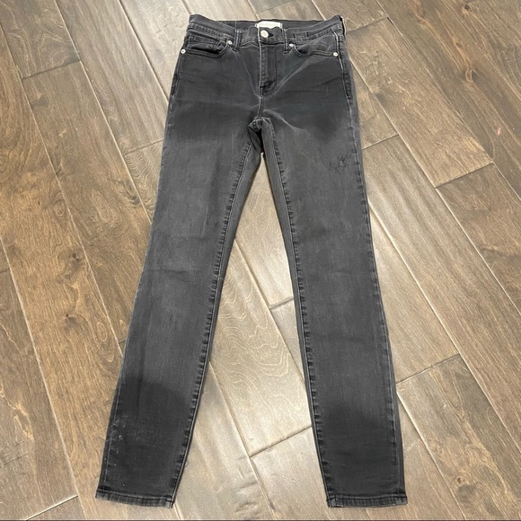 Madewell Gray TwoTone High Riser Skinny size 26 - Picture 1 of 8